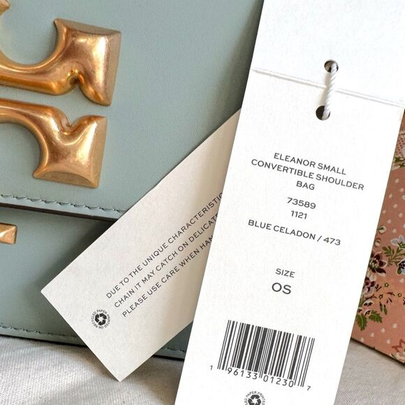 🚫SOLD🚫NWT Tory Burch Eleanor Small Convertible Leather Shoulder Bag - Picture 8 of 17